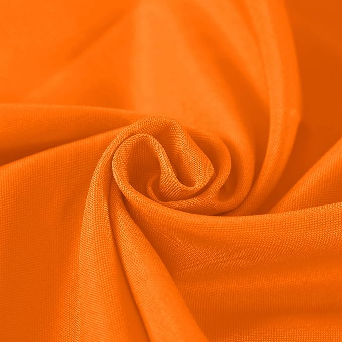 Fokitut 2 Pack Waterproof Square Tablecloth, 90x90 Inch, Stain Resistant and Wrinkle Polyester Table Cloth, Fabric Table Cover for Kitchen Dining, Wedding, Party, Holiday Dinner-Orange