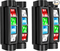 BETOPPER Moving Head DJ Lights,Stage Lights for Parties, RGBW 8x3W LED Spider Lights, Sound Activated & DMX-512 for Party, Pub, Wedding Event, Club, Carnival Festival, Disco Stage Lighting(2 Packs)