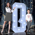 4FT Marquee Light Up Letters Q – Cool White LED, Easy to Assemble Foam Board with Back Support, Large Marquee Light Up Letters for Birthday, Wedding, Party, Anniversary, Baby Shower Decor