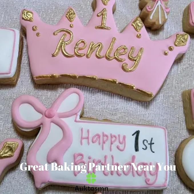 Large Plaque Cookie Cutter Set with Bow- 4 Inch-Square, Oval, Retangle-Dishwasher Safe - Perfect for Baby Shower, Birthday, Wedding, Graduation, and Holiday Cookies
