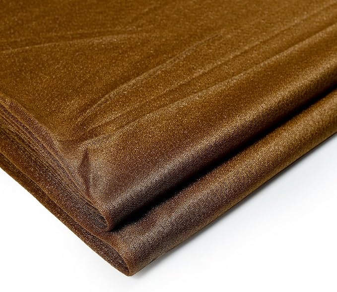VDS Pack of 1 Panel (30 Inch X 30 Feet) Wedding Arch Draping Fabric Sheer Chiffon Fabric Drapery for Wedding Ceremony Reception Swag Backdrop Canopy Chuppah ARBO Altars Decoration (Mocha)