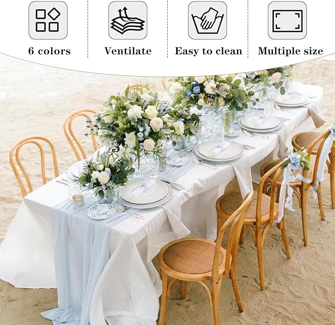 Fitable Black Tablecloths for Rectangle Tables, 6 Pack - 70 x 120 Inches - Reusable and Washable Table Clothes for 6-8 Ft Tables, Polyester Fabric Table Covers for Wedding, Party, Banquet
