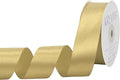 Light Gold Satin Ribbon 1 inch X Continuous 25 Yards, Single Face Polyester Ribbon Perfect for Gift Wrapping, Flower Bouquet, Wedding Decor, Crafts, Bow Making, Sewing and More