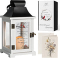 Memorial Lantern, Bereavement Sympathy Gifts for Loss of Loved One Mother Father, Bereavement Gifts Thoughtful Funeral Gifts in Memory of Loved One with LED Candle