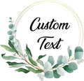 Premium Custom Stickers Labels - Personalized Stickers for Businesses Logo and Name. Birthday Pets and Label Product Boxes Wedding Favors Waterproof Labels (wreath 1, 3 inch)