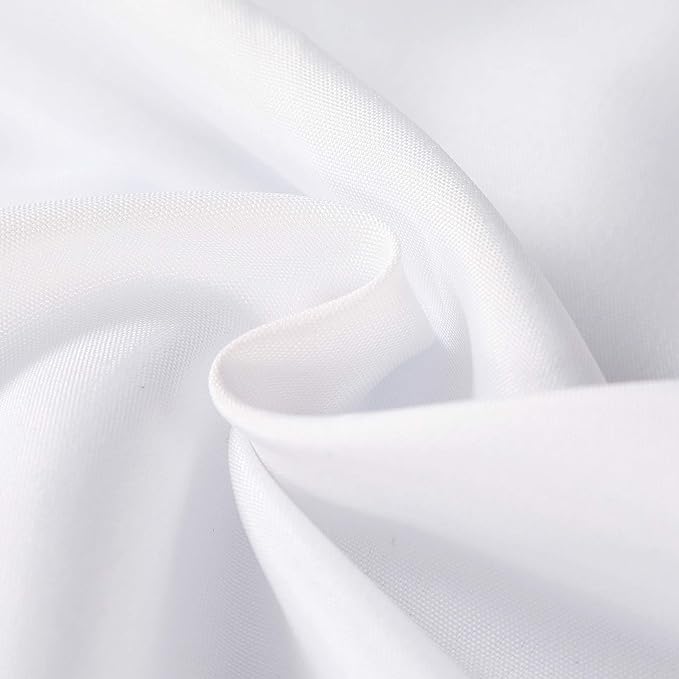 Rectangle Tablecloth 60x102 inch Washable Polyester Fabric Table Cloth for Wedding Party Dining Banquet Decoration（6 Pack 60x102, White）