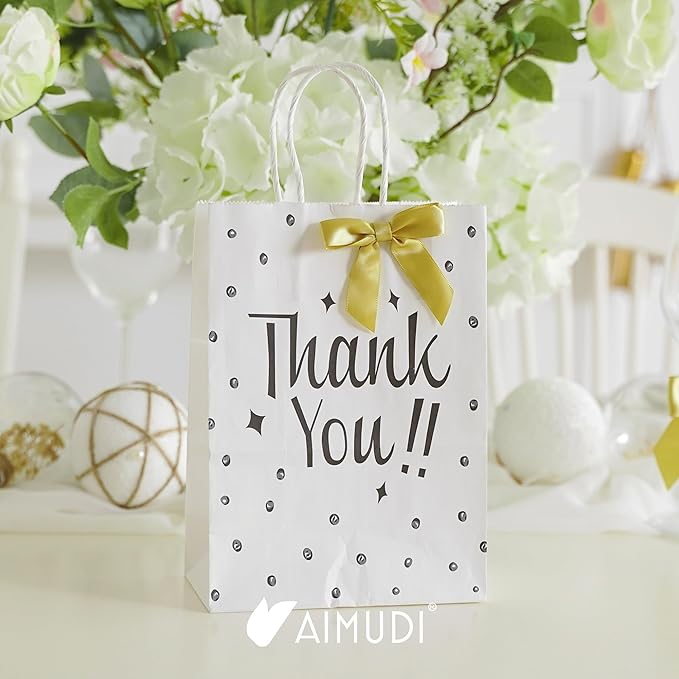 AIMUDI Small Gold Bows for Christmas Tree 2.5" Pretied Gold Bows for Gift Wrapping Premade Satin Ribbon Twist Tie Bows for Crafts Mini Bows for Treat Bags Cake Pop Bows Baby Shower Decor - 50 Counts