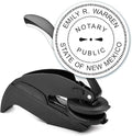 MaxMark Notary Seal Round Embosser for New Mexico State - Includes Gold Burst Seal Labels (50 Count)