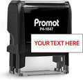 Promot Self Inking 1 Line Custom Stamp - Personalized Name Stamp for Office, Teacher, Address & Business Label Stamp - Choose Font, Ink Color, Pad, Self Inking for Personal & Professional Use - Medium