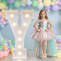 JoyMuse Marquee Letters 3 Feet Tall, Light Up Letters 3FT with Lights, Large Letters for Party, Letter Y Light Up Letters for Baby Shower Wedding Proposal Graduation Birthday Decorations