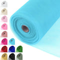 Soft Blue Tulle Fabric Rolls 54 Inch x 40 Yards Large Mesh Tull Bolt for Wedding, Garden Netting, Tutu Skirt, Party Decoration and Craft Supplies