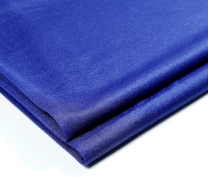 VDS Pack of 2 Panel (30 Inch X 30 Feet) Wedding Arch Draping Fabric Sheer Chiffon Fabric Drapery for Wedding Ceremony Reception Swag Backdrop Canopy Chuppah ARBO Altars Decoration (Royal Blue)