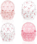 400 Pcs Pink Bow Cupcake Liners Coquette Bow Cupcake Wrappers Baking Cups Baking Standard Liners Holders for Baby Shower Wedding Bachelorette Bridal Showers Birthday Party Decoration