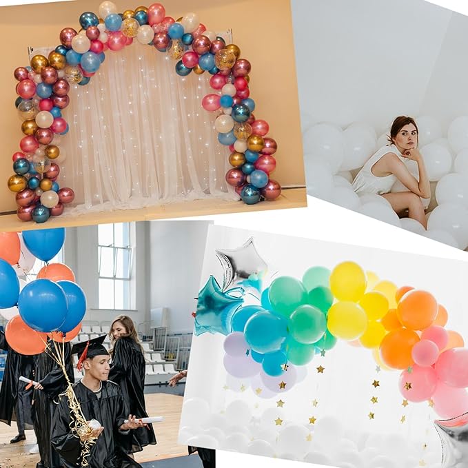 200pcs Plastic Balloon Clips Ties for Sealing H Shape Bulk Balloon Ties Clips Tool for Birthday Wedding Baby Shower Party Decorations
