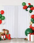 Eternal Beauty 2 PCS Sequin Backdrop Curtain, Sequin Wedding Backdrop for Christmas Party, Birthday (White 2FTx8FT)