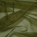 VDS Olive Green Organza Fabric, 25 Yards Continuous, 45” Wide, Wedding Party Decoration Iridescent Crystal Sheer Shiny Organza Tulle Bridal Dress DIY Crafts Costume Sewing Backdrop Arch Cloth