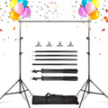 iMounTEK Backdrop Stand Photo Video Studio, 10Ft Wide Adjustable Backdrop Stand, Background Support System Kit with Clamps Carry Bag for Photography/Wedding/Party Decoration