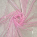 VDS Pink Organza Fabric, 5 Yards Continuous, 45” Wide, Wedding Party Decoration Iridescent Crystal Sheer Shiny Organza Tulle Bridal Dress DIY Crafts Costume Sewing Backdrop Arch Cloth
