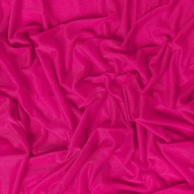 VDS Pack of 1 Panel (30 Inch X 20 Feet) Wedding Arch Draping Fabric Sheer Chiffon Fabric Drapery for Wedding Ceremony Reception Swag Backdrop Canopy Chuppah ARBO Altars Decoration (Hot Pink)