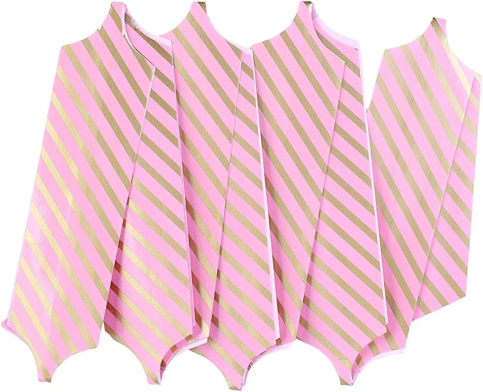 FORBINBO 12 Pieces Stripe Pull Bow Large Gift Wrapping Pull Bows with Ribbon for Christmas Presents Wedding Gift Wrapping Baskets