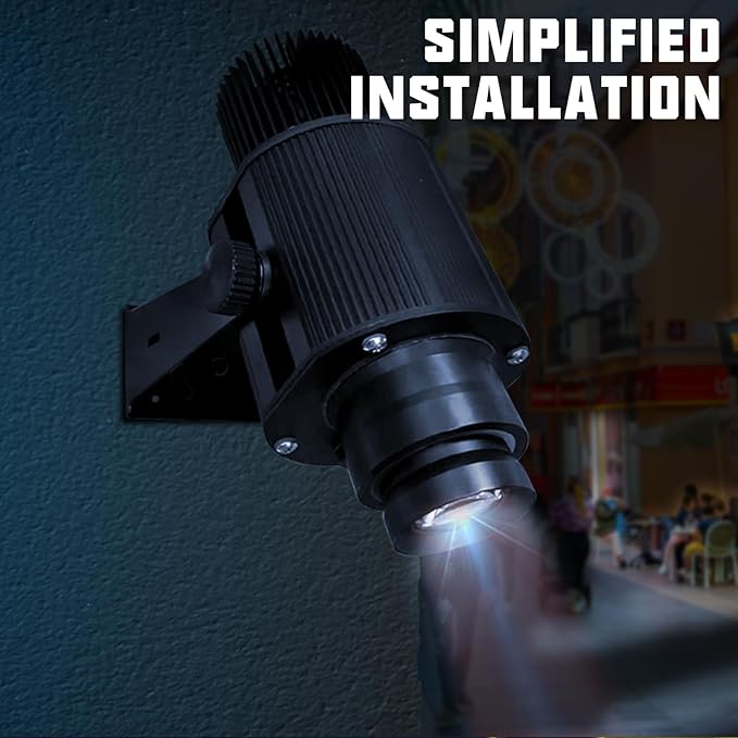 𝐆𝐨𝐛𝐨 𝐩𝐫𝐨𝐣𝐞𝐜𝐭𝐨𝐫 Custom Logo Lens for Bar and Company Business Outside 𝐢𝐩𝟔𝟕 Waterproof led Lights Images to Advertising and Weddding 100watt