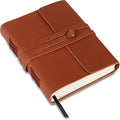 Handmade Leather Journal | Writing Notebook Diary | Bound Daily Notepad For Men & Women Unlined Paper Medium, Writing Pad for Artist, Sketch