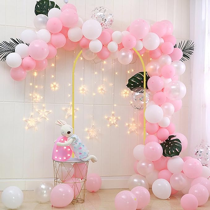 6 FT Metal Arch Backdrop Stand, Wedding Arch Frame for Parties, Birthday, Baby Shower, Graduation, Wedding, Bridal Shower, Arch Decoration of Garden, Floral, Balloon