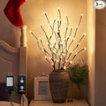 PEIDUO Lighted Brown Branches with Timer, 30Inch 3PK 60 LED Pathway Lights, Willow Branch Lights for Home Decorations Indoor Apartment Outdoor Stake Lights for Lawn