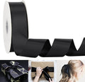 HUIHUANG 1-1/2 inch Double Face Satin Ribbon, Polyester Satin Black Ribbon 50 Yards Per Roll for Gift Wrapping Bows Making Floral Bouquet Wedding Decor Baby Shower Party Favor and Craft Supplies