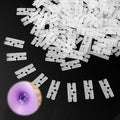100pcs H-Shape Balloon Clips - Plastic Balloon Sealing Ties for Wedding, Party & Holiday Decorations - Balloons Tying Tool for Christmas, Wedding, Birthday, Baby Shower, Events(Clear)