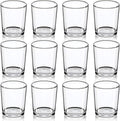 DARJEN Votive Candle Holders Set of 12 - Glass Votives Holder - Clear Floating Tealight Candle Holder Bulk for Table Centerpieces & Wedding Decor