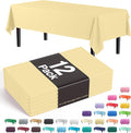 Exquisite *Premium* Light Yellow Table Cover 12 Pack
