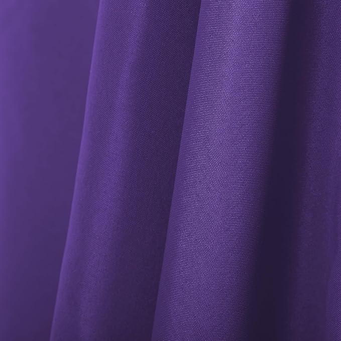 Ascoza 2pack 60x120 Inch Purple Rectangular Tablecloth 6 Feet Table Cloth in Polyester Fabric for Wedding/Banquet/Restaurant/Parties