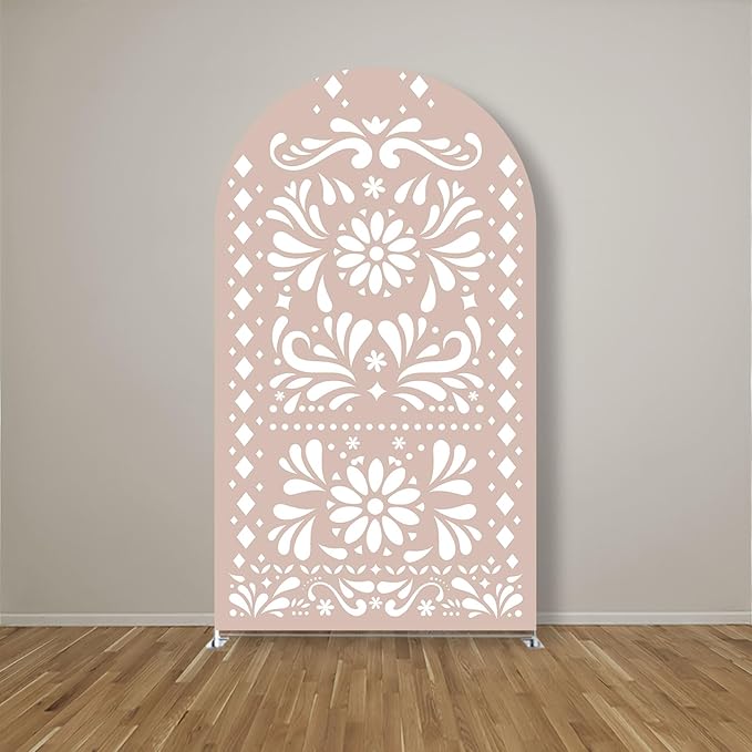 Mexico Theme Arch Stand Covers Fiesta Wedding Party Elastic Fabric Background Birthday Baptismx Baby Shower Decor Props (Customized,G-3738)
