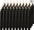 Set of 40 Black Candles – Spell Chime Candles for Halloween, Rituals, Prayer, Birthdays, Meditation, Altar - 4 Inch Tall, Unscented