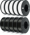 Kingroon 10KG PLA Filament 1.75mm 3D Printer Filament Pla Filament Dimensional Accuracy +/- 0.02mm, Fit Most FDM Printer, 1KG X 10 Spools (5 Black+5 White)
