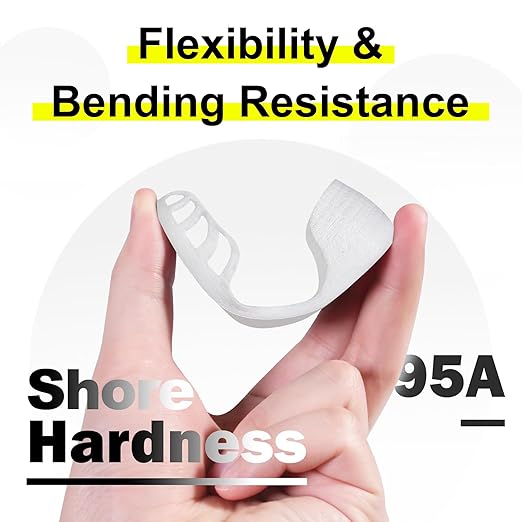 Geeetech TPU Filament 1.75mm, Shore 95A Flexible 3D Printer Filament with High Elasticity, 1KG (2.2lbs) Spool, Dimensional Accuracy ±0.03mm, Fits Most FDM Printers (Clear/Transparent)