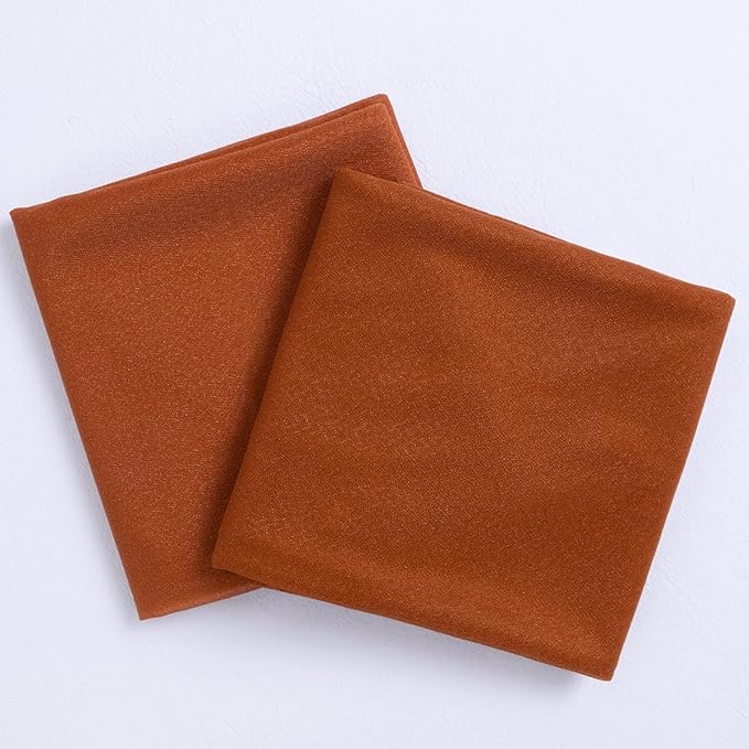 Socomi Terracotta Sheer Wedding Decor Fall Draping Fabric 29" x 20Ft 2 Panels Arch Outdoor Curtain Drapes Extra Long for Bridal Baby Shower Birthday Party Decor