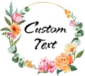 Custom Stickers for Weddings, Birthdays & Businesses - Personalized Labels with Your Logo - Waterproof, Fade and Heat Resistant - Pack of 100-1000 (Wreath E, 1.5 Inch)