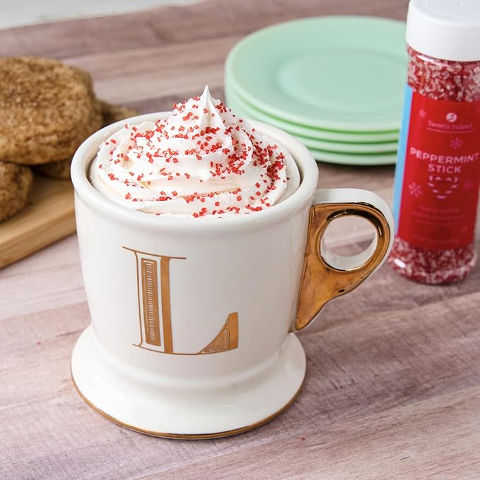 Sweets Indeed Peppermint Sugar Topping – 5.11 oz Holiday Candy Cane Finish | Festive Peppermint Sugar for Cakes, Cookies, Hot Cocoa & Christmas Desserts