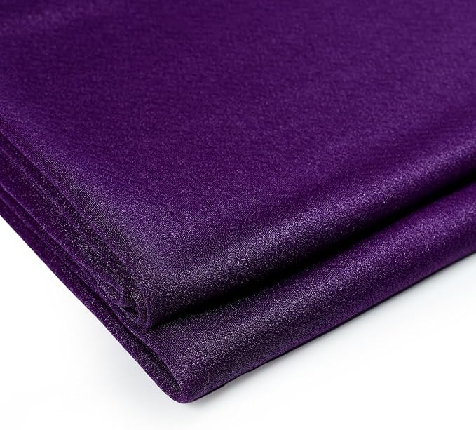 VDS Pack of 2 Panel (30 Inch X 30 Feet) Wedding Arch Draping Fabric Sheer Chiffon Fabric Drapery for Wedding Ceremony Reception Swag Backdrop Canopy Chuppah ARBO Altars Decoration (Purple)