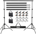 Backdrop Stand 10x7ft(WxH) Photo Studio Background Stand Support System Backdrop Support Kit, for Photography, Advertising Display, Parties Decoration
