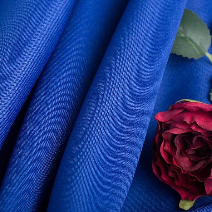 Ascoza 2pack 90x156 Inch Royal Blue Rectangular Tablecloth 8 Feet Table Cloth in Polyester Fabric for Wedding/Banquet/Restaurant/Parties