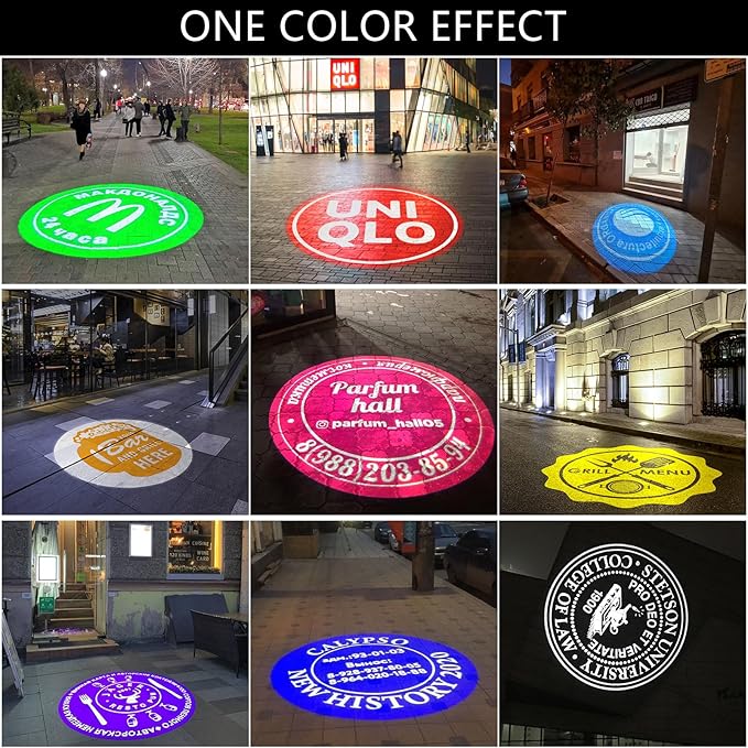 Logo Projector Lights Custom gobo projectors for Store business or wall outdoor waterproof ip67 HD led for Shop Advertising and Wedding