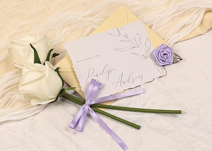 Lavender Satin Ribbon 1/4 inch X Continuous 25 Yards, Single Face Polyester Ribbon Perfect for Gift Wrapping, Flower Bouquet, Wedding Decor, Crafts, Bow Making, Sewing and More