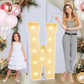 4ft Marquee for Letters W, Large Light up Letters, Multifunctional Large Marquee for Letters 4 Feet Tall for Party Decorations, Letter Balloons, Wedding Decor, Proposal Decorations (Letters W)
