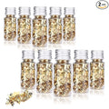 Edible Gold Leaf, Gold Leaf Cake Decoration Gold Flakes Food Gold Foil Decoration Baking Gold Foil Decor Chocolates Decor Gold Leaf Sheets for Cooking Dessert Decoration Crafts Makeup (10Pcs)