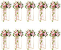 Gold Flower Stand for Table: 23.6” Tall Centerpiece Stand for Wedding Table Reception Floral Center Pieces with Home Decoration Party Event 10 PCS