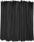 Comfy Package [7 Inch - 1000 Count] Black Coffee Drink Stirrers & Cocktail Straws - Disposable Plastic Sip Stir Sticks for Hot & Cold Beverages