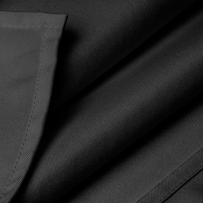 Lann's Linens - 10 Premium 54" Square Tablecloths for Wedding/Banquet/Restaurant - Polyester Fabric Table Cloths - Black